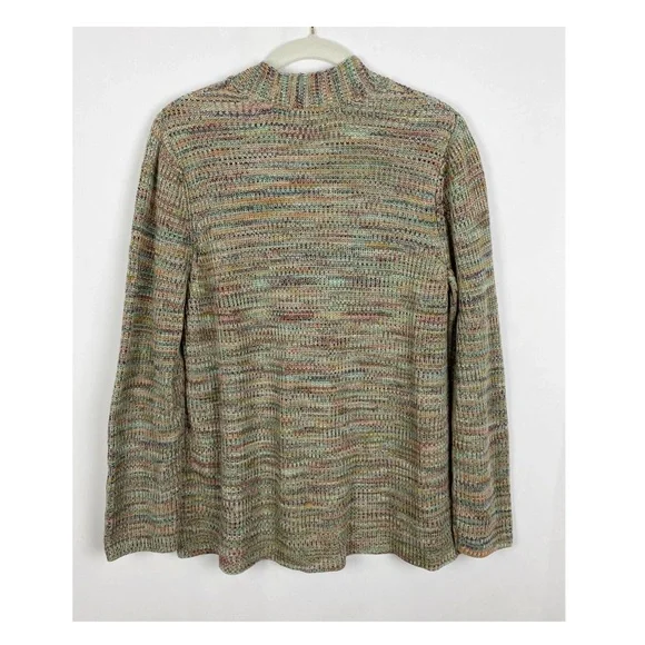 J Jill Marled Knit V Neck Sweater - Picture 2 of 5